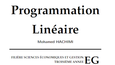résumé cours recherche opérationnelle